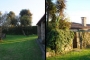 Rear garden gate and short path to the separate pool area